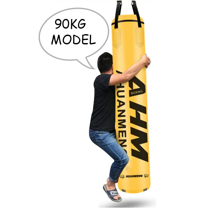 Moveforge Pro Heavy Boxing Bag – PU Leather Punching Bag for MMA, Muay Thai & Sanda