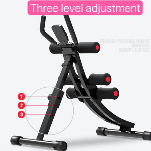 Dual Track Abdominal Trainer New Multi-Functional Home Exercise Machine Lazy Curler Compression for Abdominal Workouts Metal