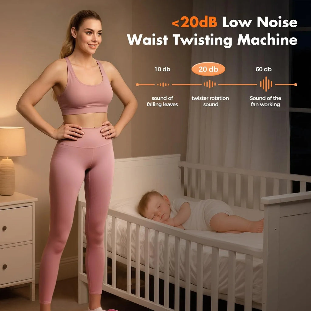Moveforge Silent Waist Twisting Disc – ABS Rotating Waist Slimming & Core Trainer