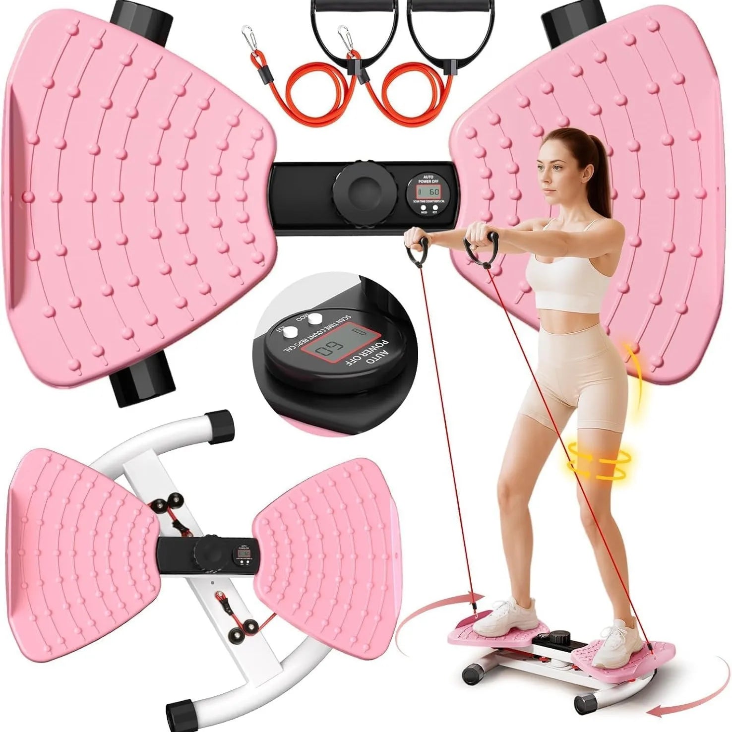 Moveforge Silent Waist Twisting Disc – ABS Rotating Waist Slimming & Core Trainer