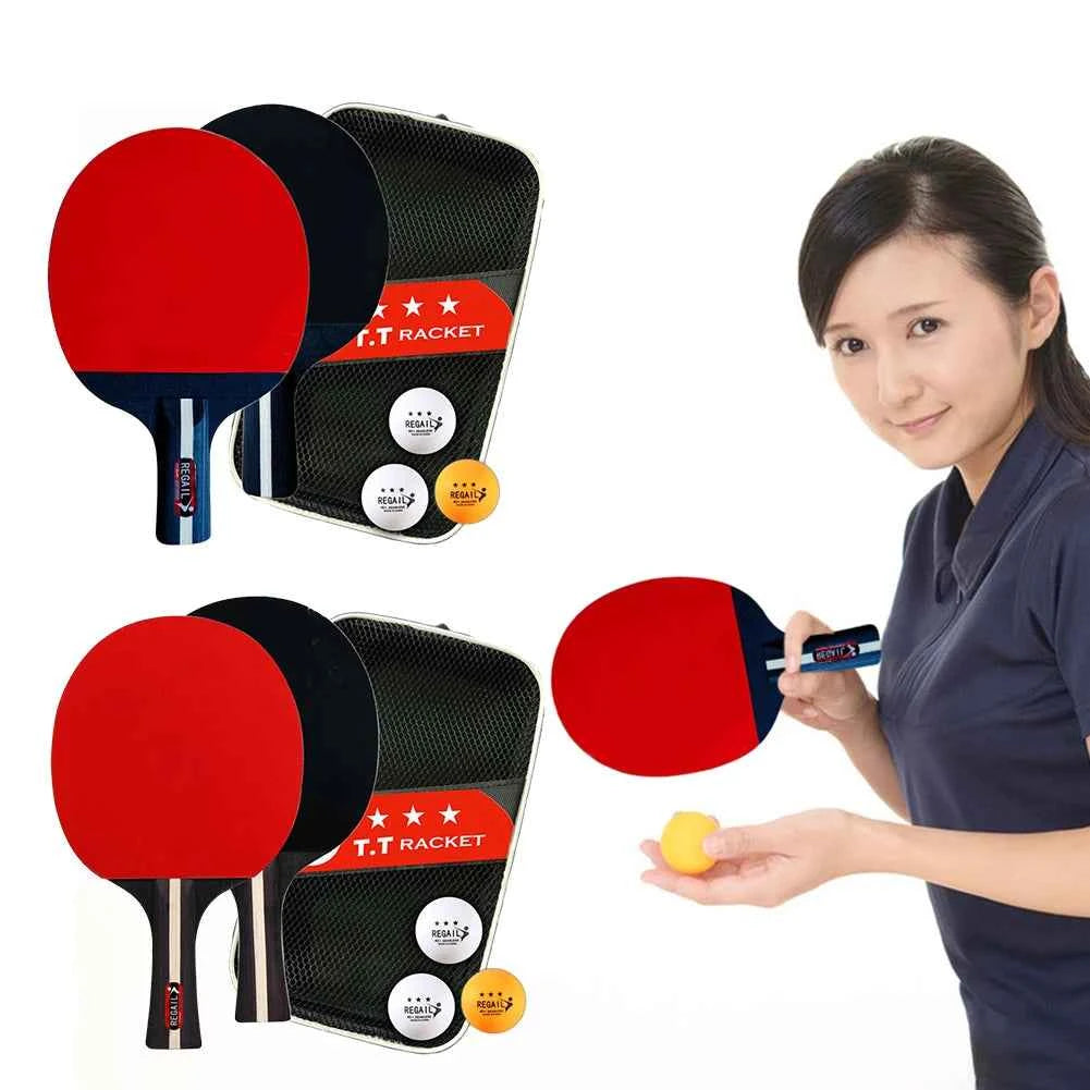 Moveforge Table Tennis Set — 2 Rackets, 3 Balls & Bag for Tournament Play