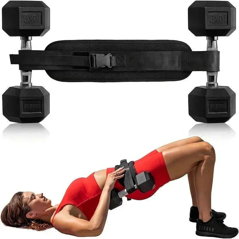 Moveforge Hip Thrust & Resistance Training Belt – Weighted Waist Belt for Glute & Hip Training