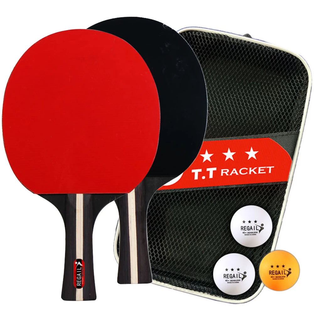 Moveforge Table Tennis Set — 2 Rackets, 3 Balls & Bag for Tournament Play