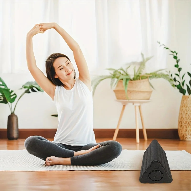 Moveforge 2-in-1 Yoga Block – EPP Triangle Foam Roller & Support Wedge - MoveforgeMoveforge