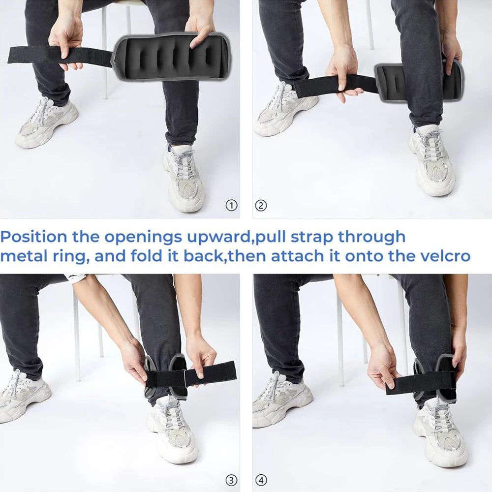 Moveforge Adjustable Ankle Weights – Leg & Arm Resistance Cuffs for Gym & Home Training