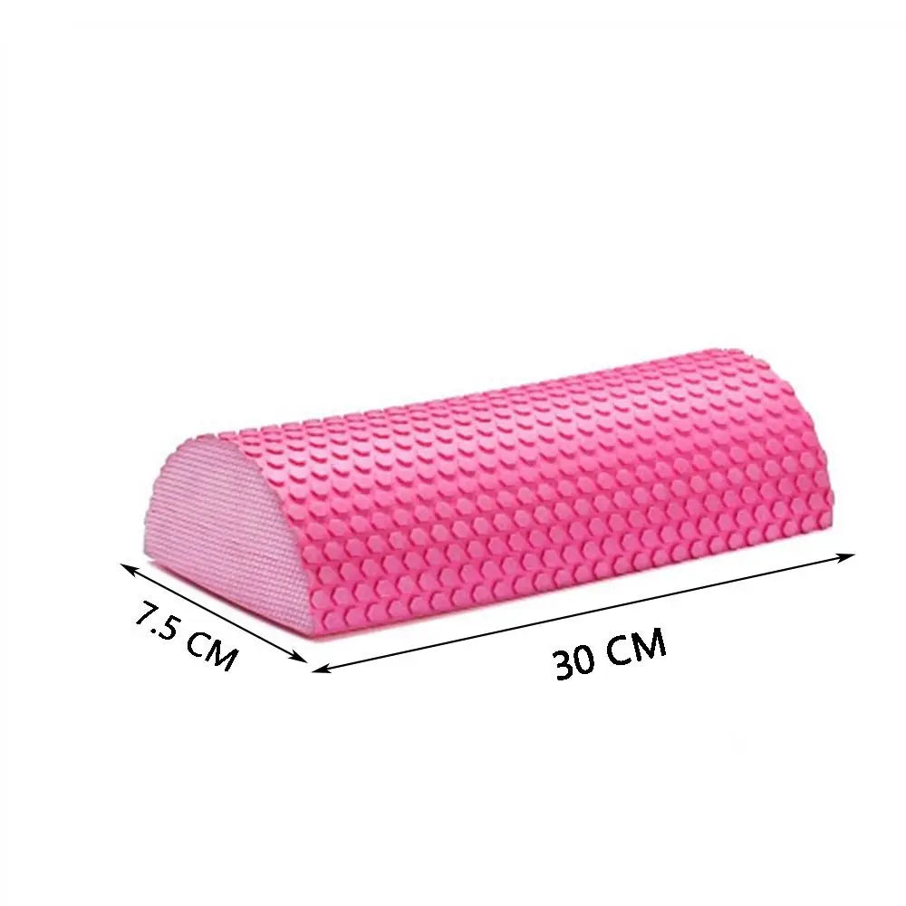 Half Round 30cm EVA Massage Foam Roller Yoga Pilates Fitness Balance Yoga Blocks With Massage Floating Point Yoga Pilates Roller - MoveforgeMoveforge