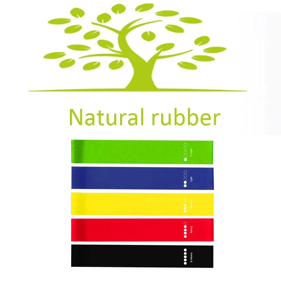 5-Level Resistance Bands Set for Yoga Pilates Home Gym Exercise Fitness Sport Elastic Rubber Bands for Workout Gym Accessories