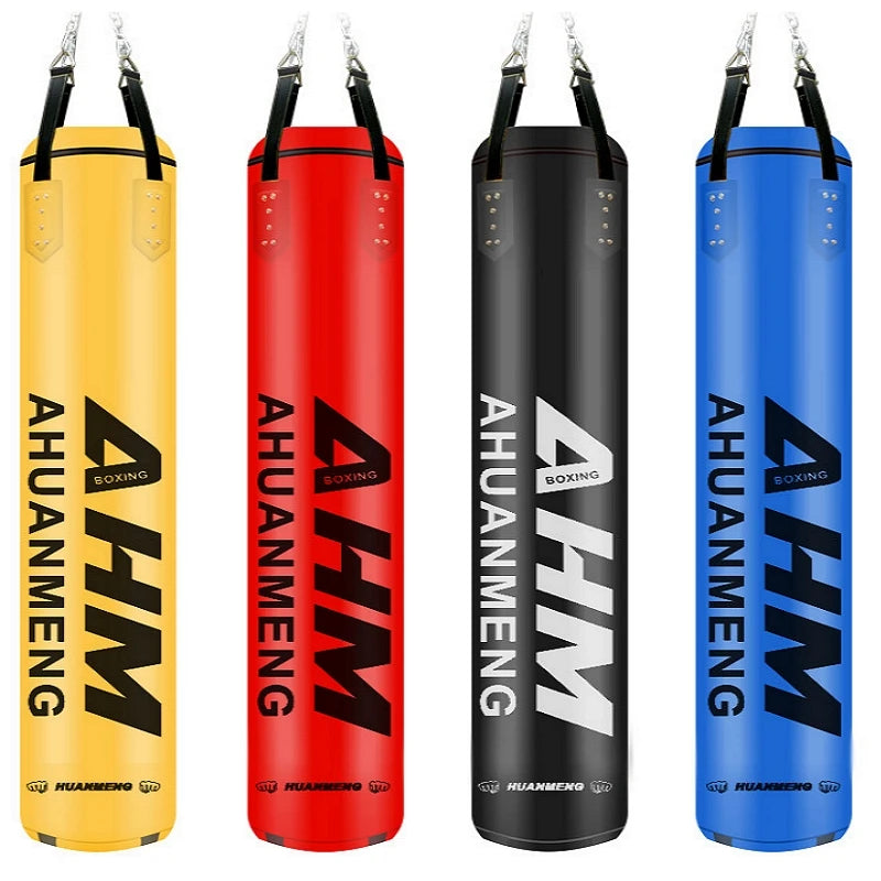 Moveforge Pro Heavy Boxing Bag – PU Leather Punching Bag for MMA, Muay Thai & Sanda