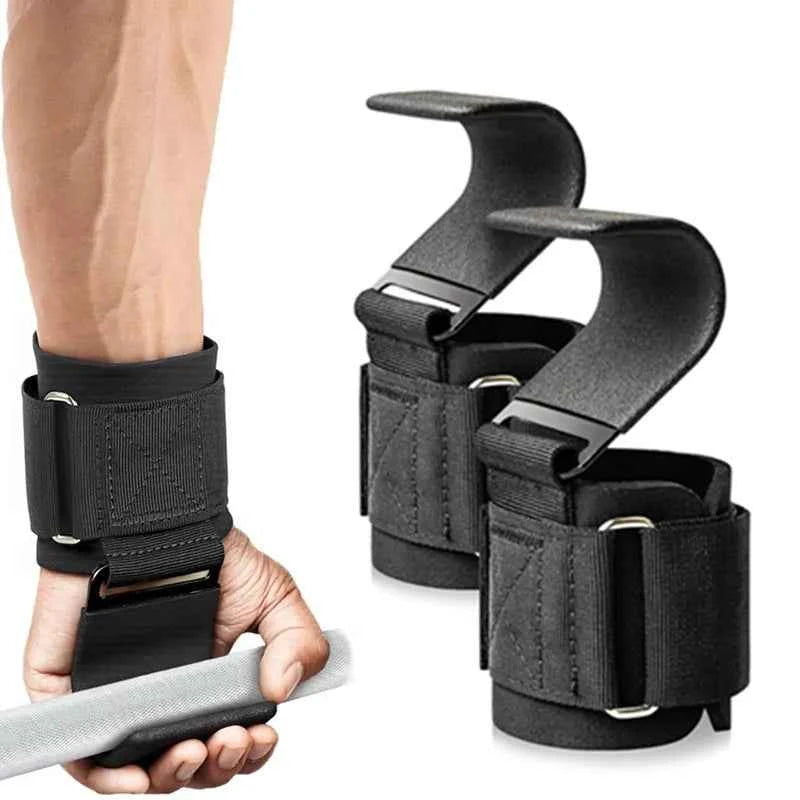 Moveforge Weight Lifting Hook Grips – Wrist Strap Pull-Up & Power Lifting Hand Hooks