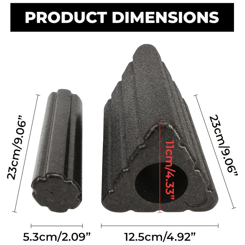 Moveforge 2-in-1 Yoga Block – EPP Triangle Foam Roller & Support Wedge - MoveforgeMoveforge