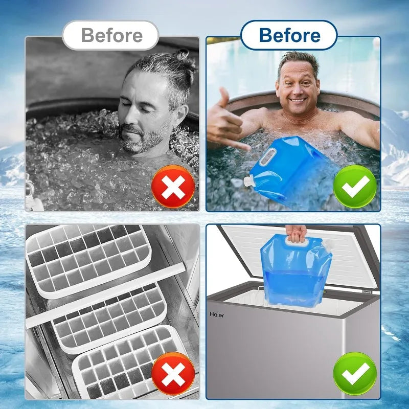 Moveforge Ice Bath Bags — Reusable Cold Plunge Ice Bags (5L & 10L) - MoveforgeMoveforge