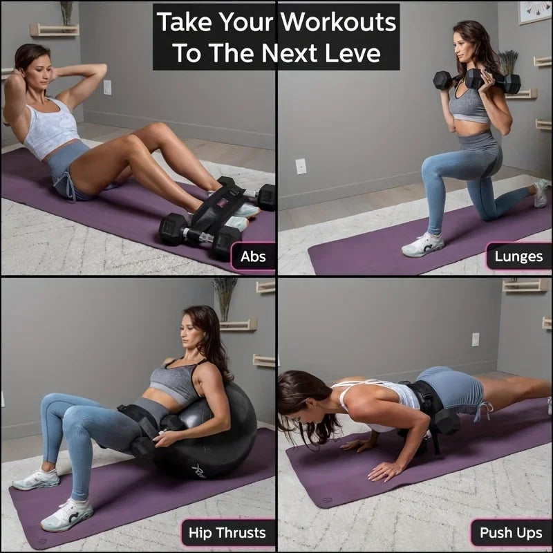 Moveforge Hip Thrust & Resistance Training Belt – Weighted Waist Belt for Glute & Hip Training