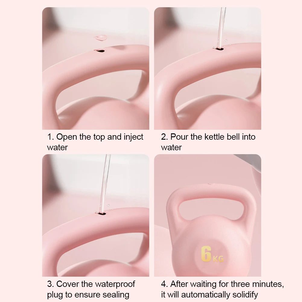 Moveforge Soft Water-Filled Kettlebell – Anti-Slip Home Gym Dumbbell Weight