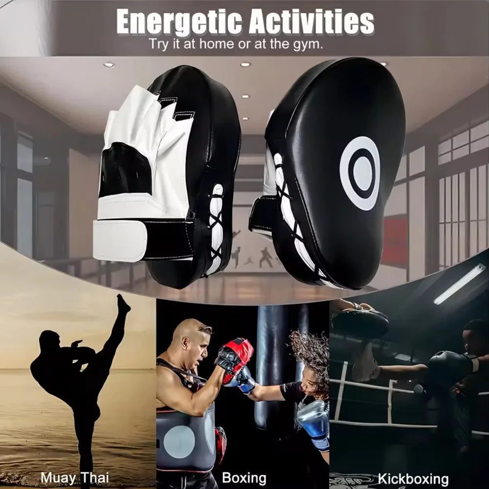 Moveforge Kick Pad & Boxing Handle Set – Muay Thai Focus Pads for Partner Training