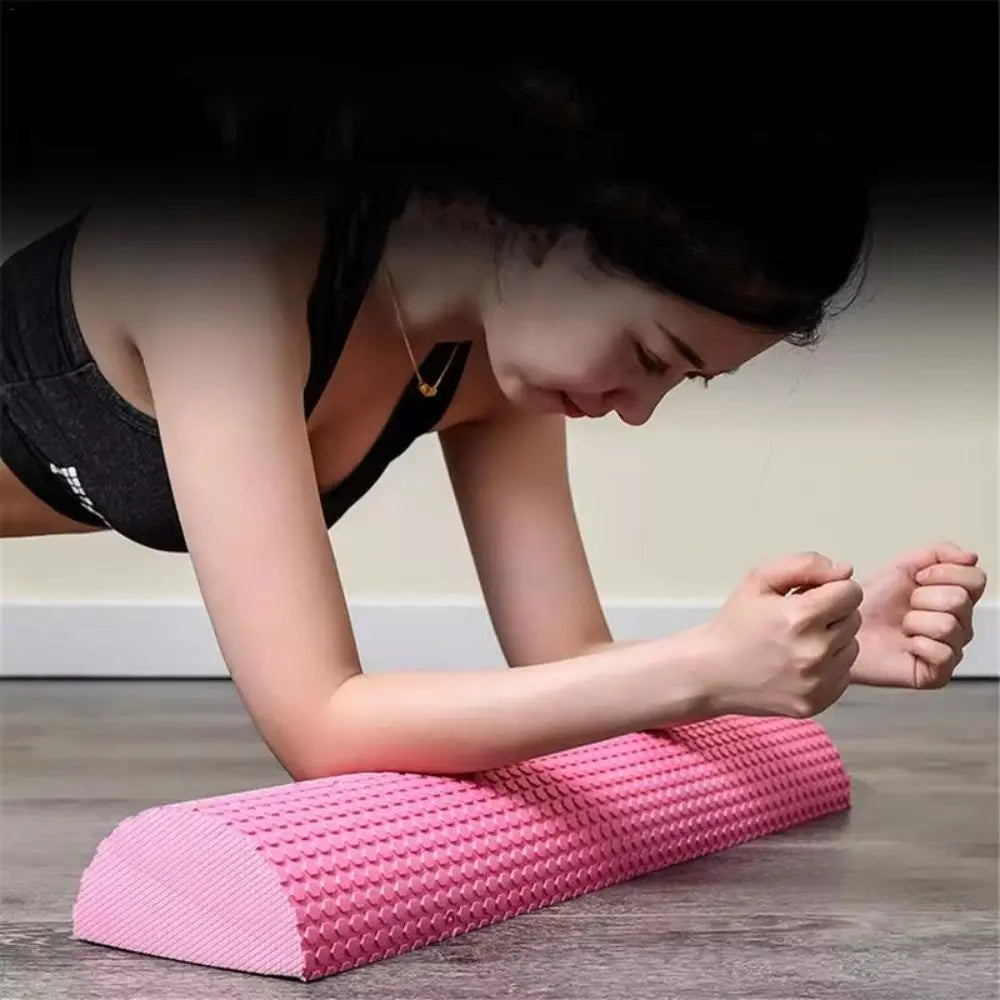 Half Round 30cm EVA Massage Foam Roller Yoga Pilates Fitness Balance Yoga Blocks With Massage Floating Point Yoga Pilates Roller - MoveforgeMoveforge