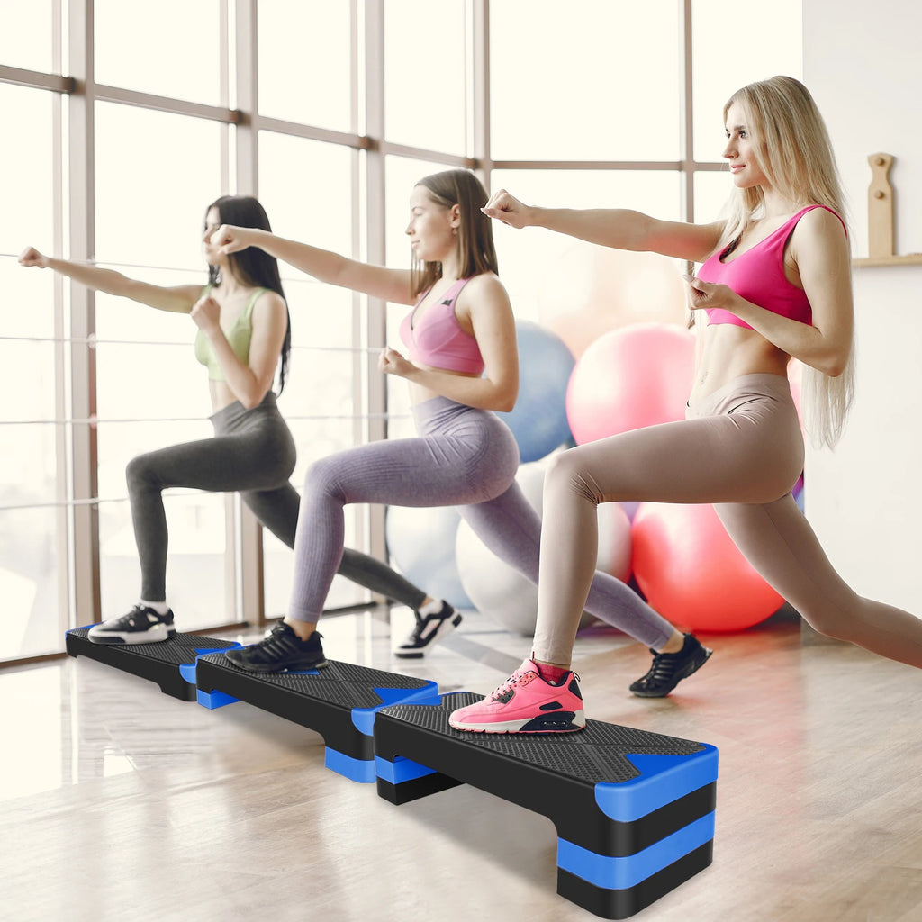 Moveforge Adjustable Aerobic Step Platform – 68.5cm Non-Slip Exercise Step for Home Workouts