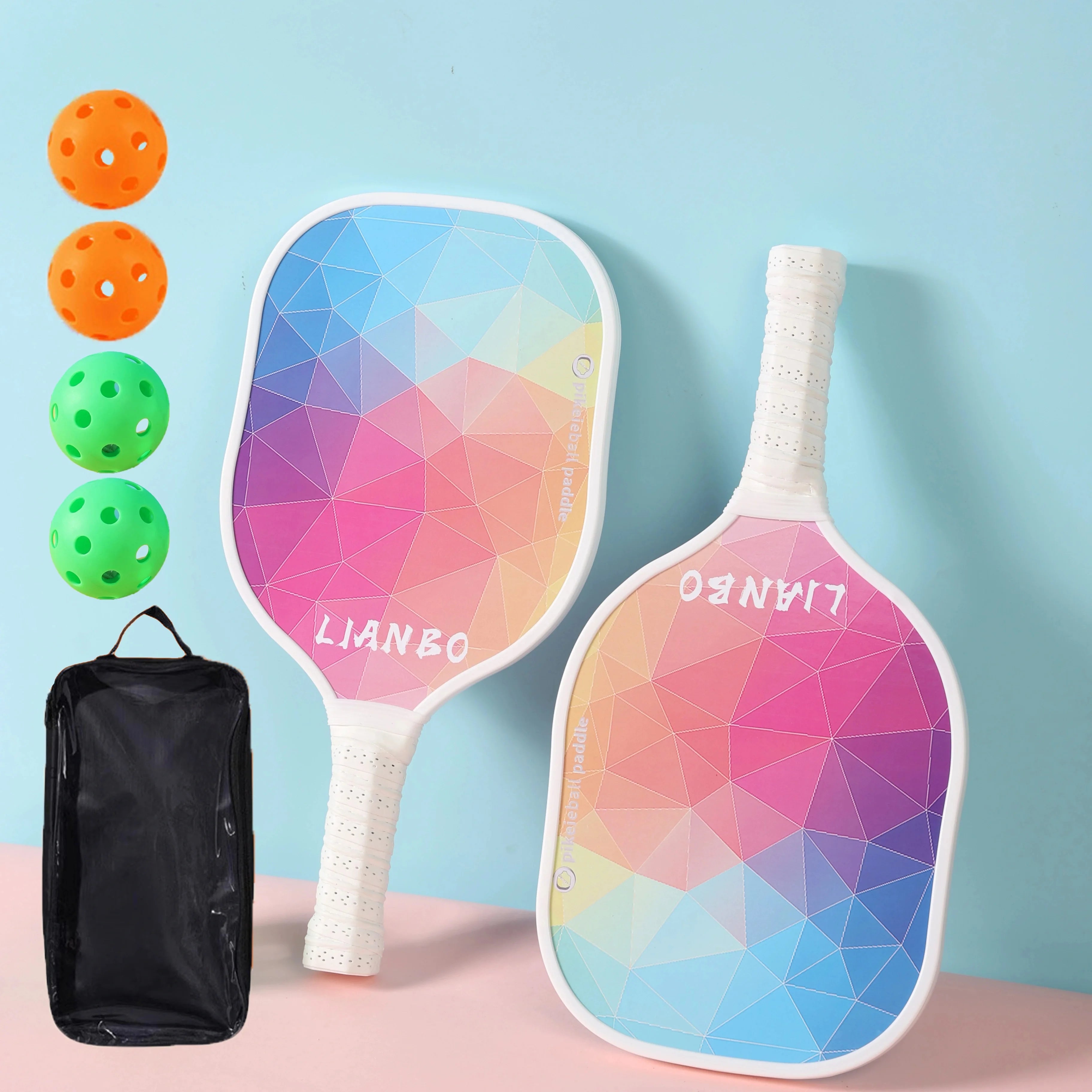 Moveforge Pickleball Rackets Set — 2 Paddles & 4 Balls