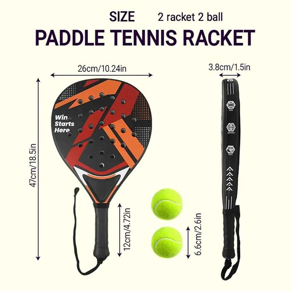 Moveforge Padel Racket — Anti-Vibration Handle for Beginners & Intermediates