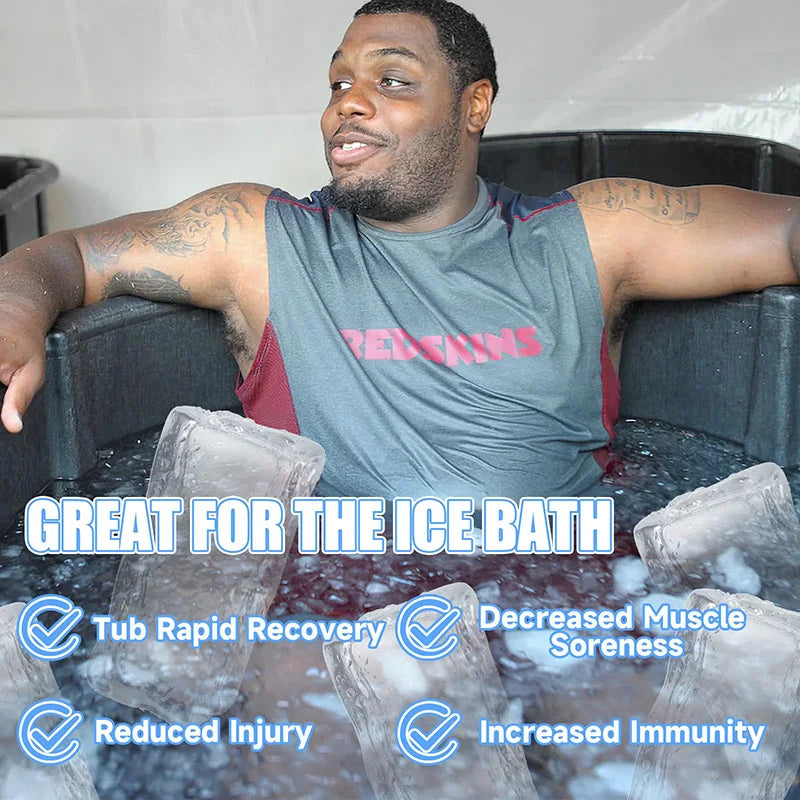 Large Ice Molds for Ice Bath Reusable Ice Block Molds for Cold Plunge Tub Durable and Deformity-proof in Freezing Silicone Molds - MoveforgeMoveforge