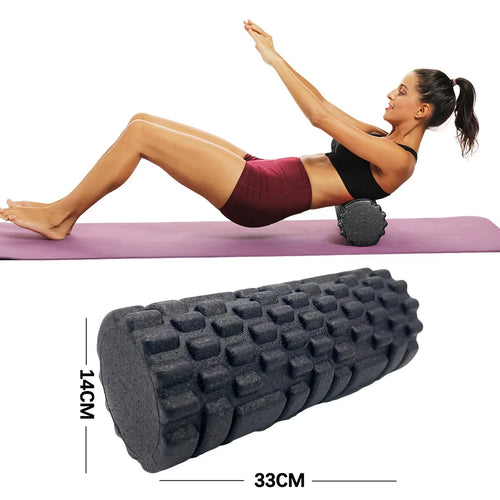 33cm Fitness Foam Roller Yoga Massage Roller EPP Pilates Foam Body Muscle Massage Roller Therapy Exercises Gym Home Exercise - MoveforgeMoveforge