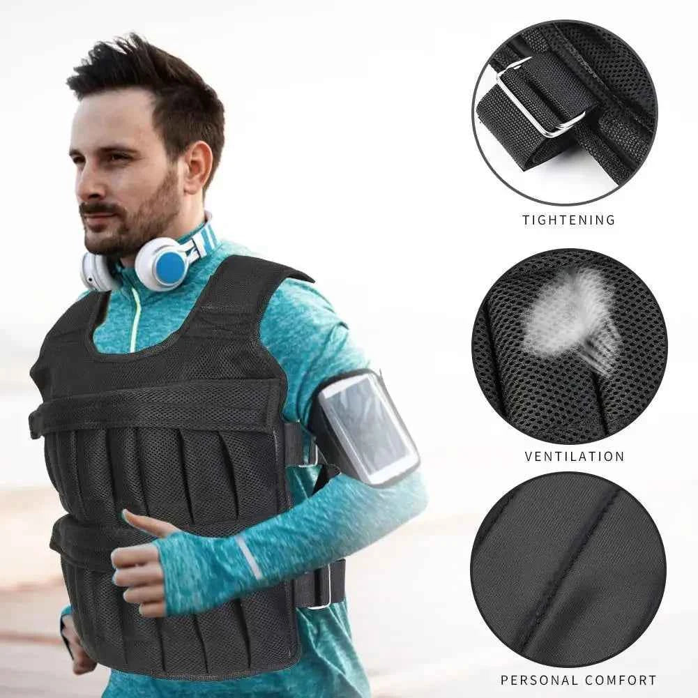 Moveforge Adjustable Weighted Running Vest – Strength Training & Cardio Weight Vest