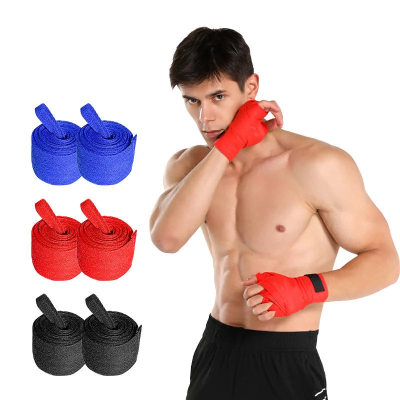 Moveforge Boxing Hand Wraps – Cotton Wrist & Knuckle Bandages for MMA, Kickboxing & Sanda
