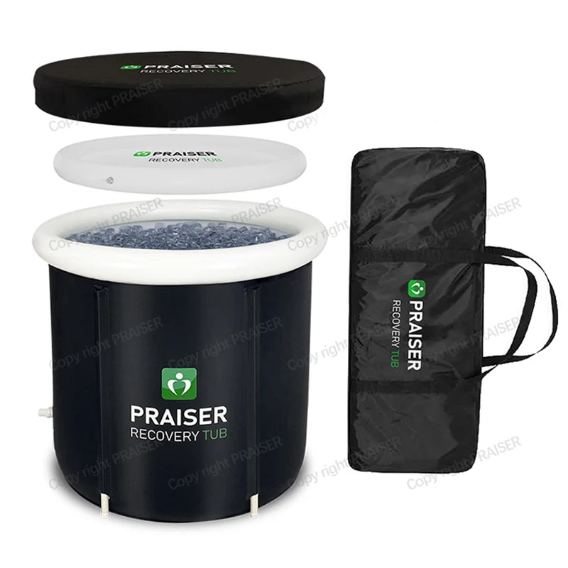 Moveforge Cold Plunge Barrel — 80cm Round Ice Bath Tub for Adults - MoveforgeMoveforge