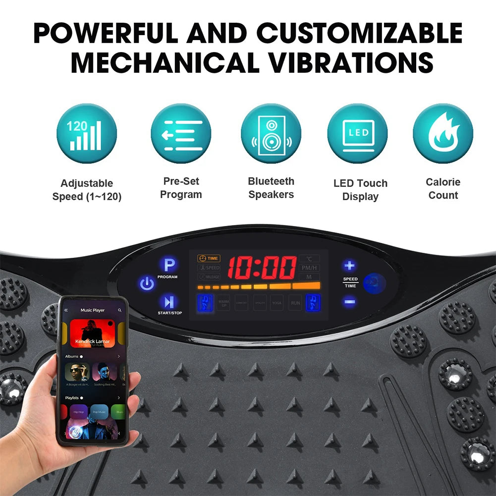 Moveforge Vibration Plate – Whole Body Workout Machine with Bluetooth & Rhythm Power