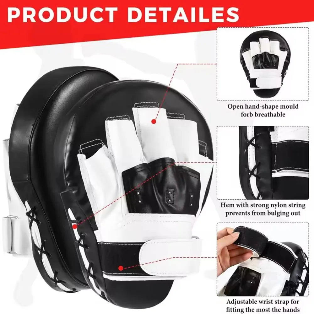 Moveforge Kick Pad & Boxing Handle Set – Muay Thai Focus Pads for Partner Training