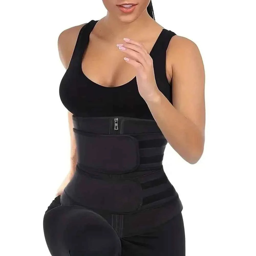 Moveforge Sweat Waist Trainer Belt – Slimming Fitness Girdle for Workouts