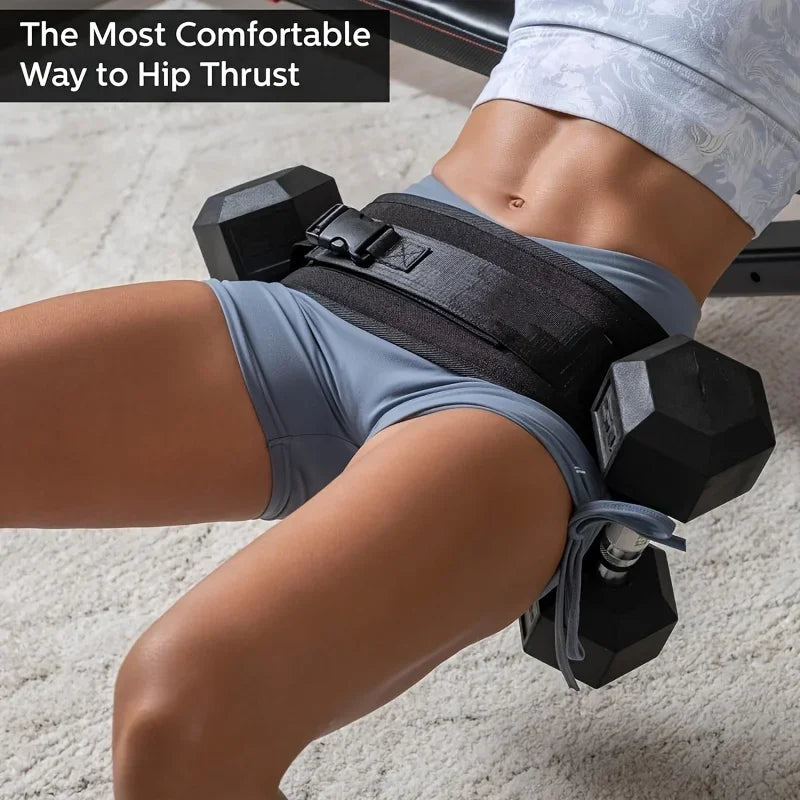 Moveforge Hip Thrust & Resistance Training Belt – Weighted Waist Belt for Glute & Hip Training
