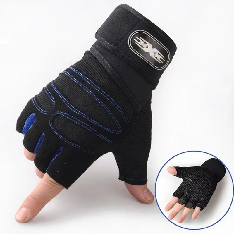 Moveforge Pro Grip Training Gloves – Anti-Slip Wristband Gloves for Weightlifting & Cycling