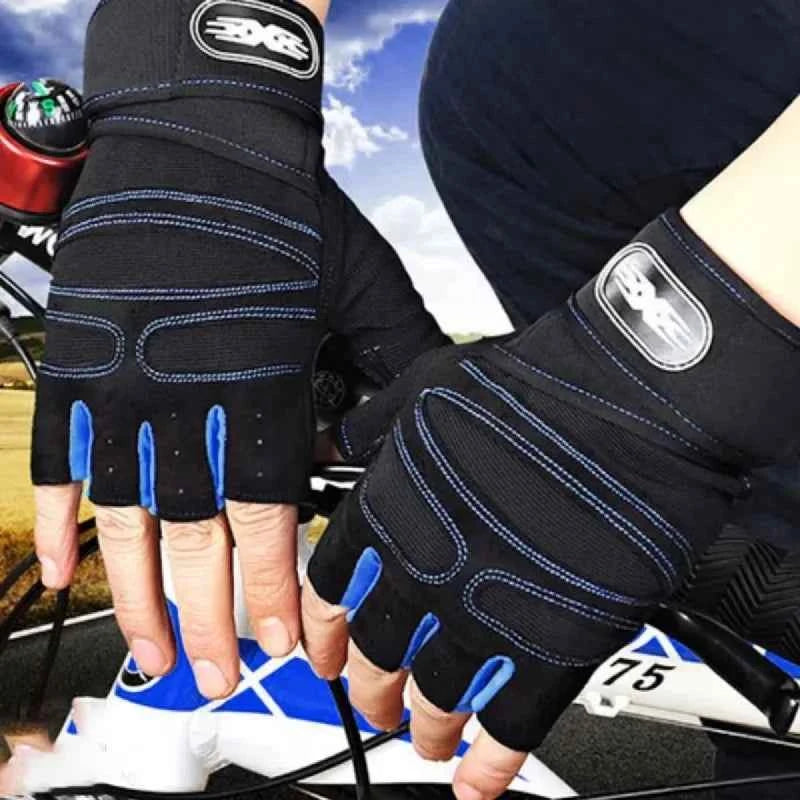 Moveforge Pro Grip Training Gloves – Anti-Slip Wristband Gloves for Weightlifting & Cycling
