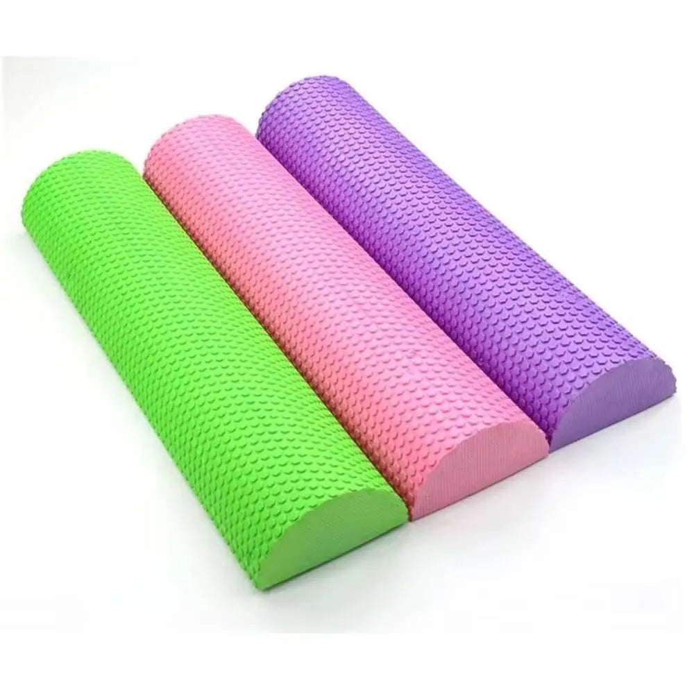 Half Round 30cm EVA Massage Foam Roller Yoga Pilates Fitness Balance Yoga Blocks With Massage Floating Point Yoga Pilates Roller - MoveforgeMoveforge