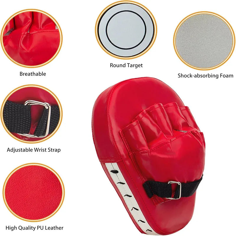 Moveforge 3-in-1 Kids Boxing Set – Gloves, Focus Mitts & Hand Wraps for Junior Training