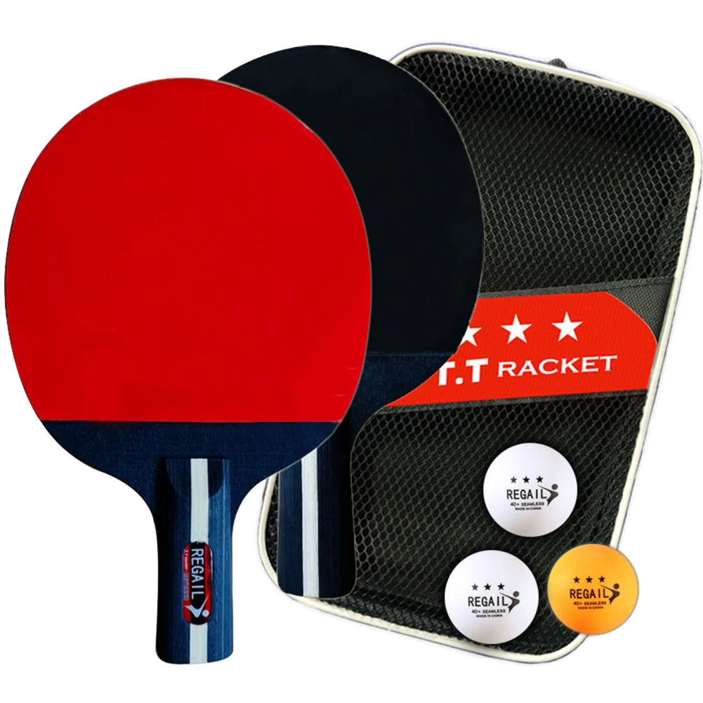 Moveforge Table Tennis Set — 2 Rackets, 3 Balls & Bag for Tournament Play