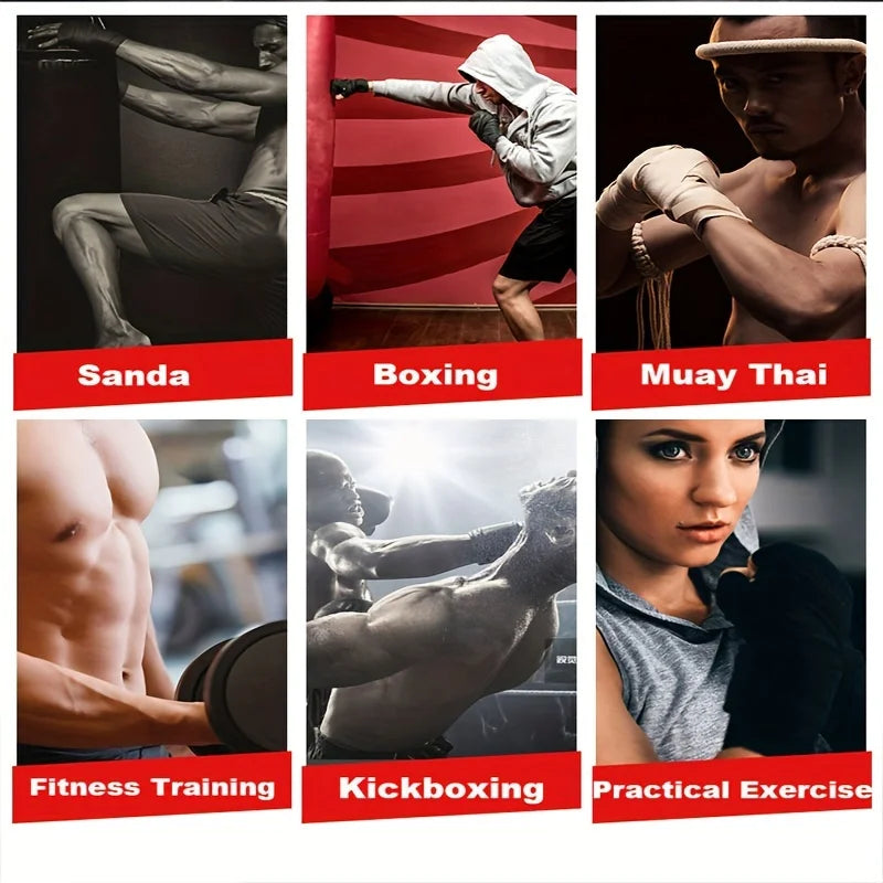 Moveforge Boxing Hand Wraps – Cotton Wrist & Knuckle Bandages for MMA, Kickboxing & Sanda