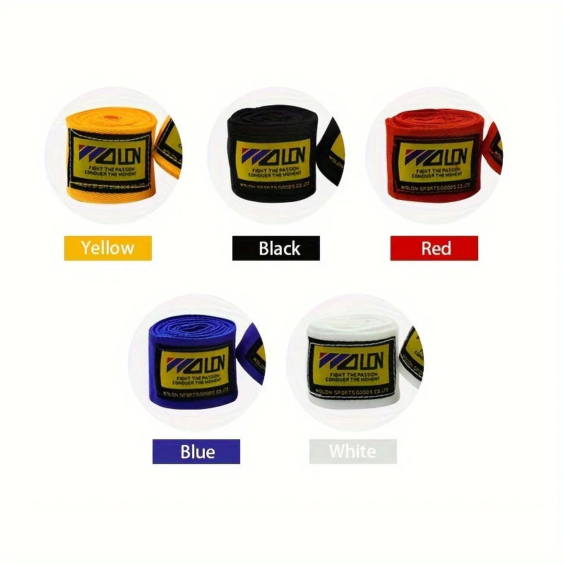 Moveforge Boxing Hand Wraps – Cotton Wrist & Knuckle Bandages for MMA, Kickboxing & Sanda