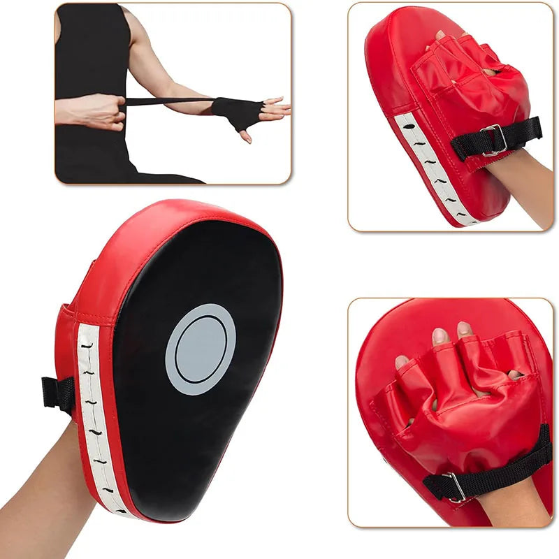 Moveforge 3-in-1 Kids Boxing Set – Gloves, Focus Mitts & Hand Wraps for Junior Training