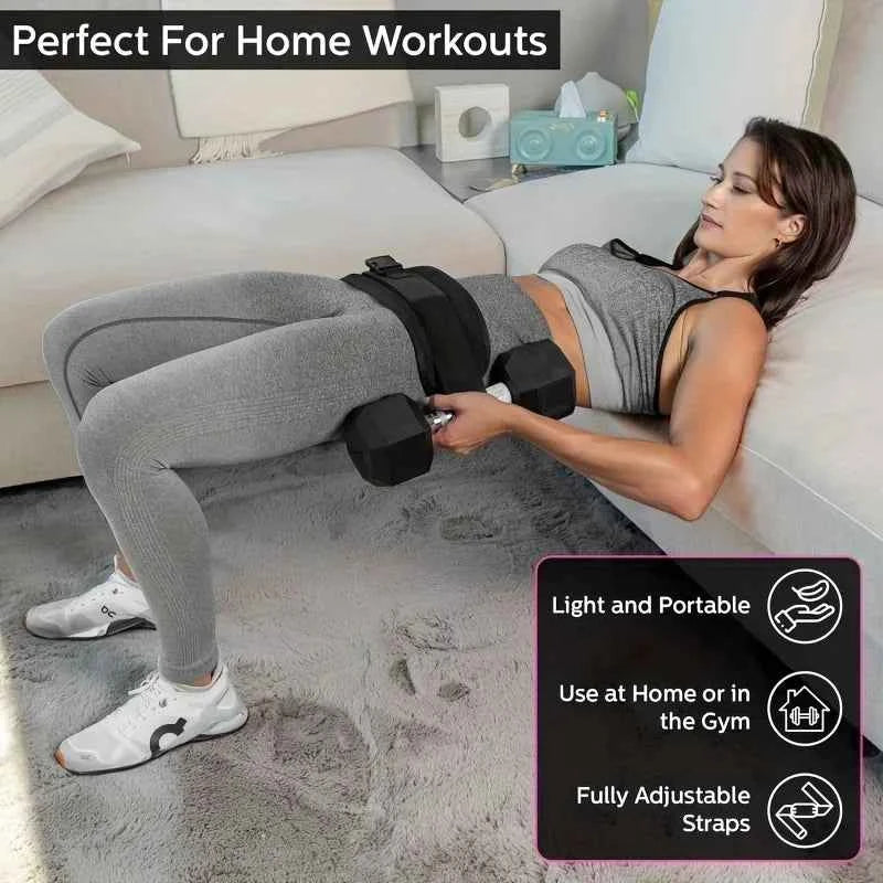 Moveforge Hip Thrust & Resistance Training Belt – Weighted Waist Belt for Glute & Hip Training