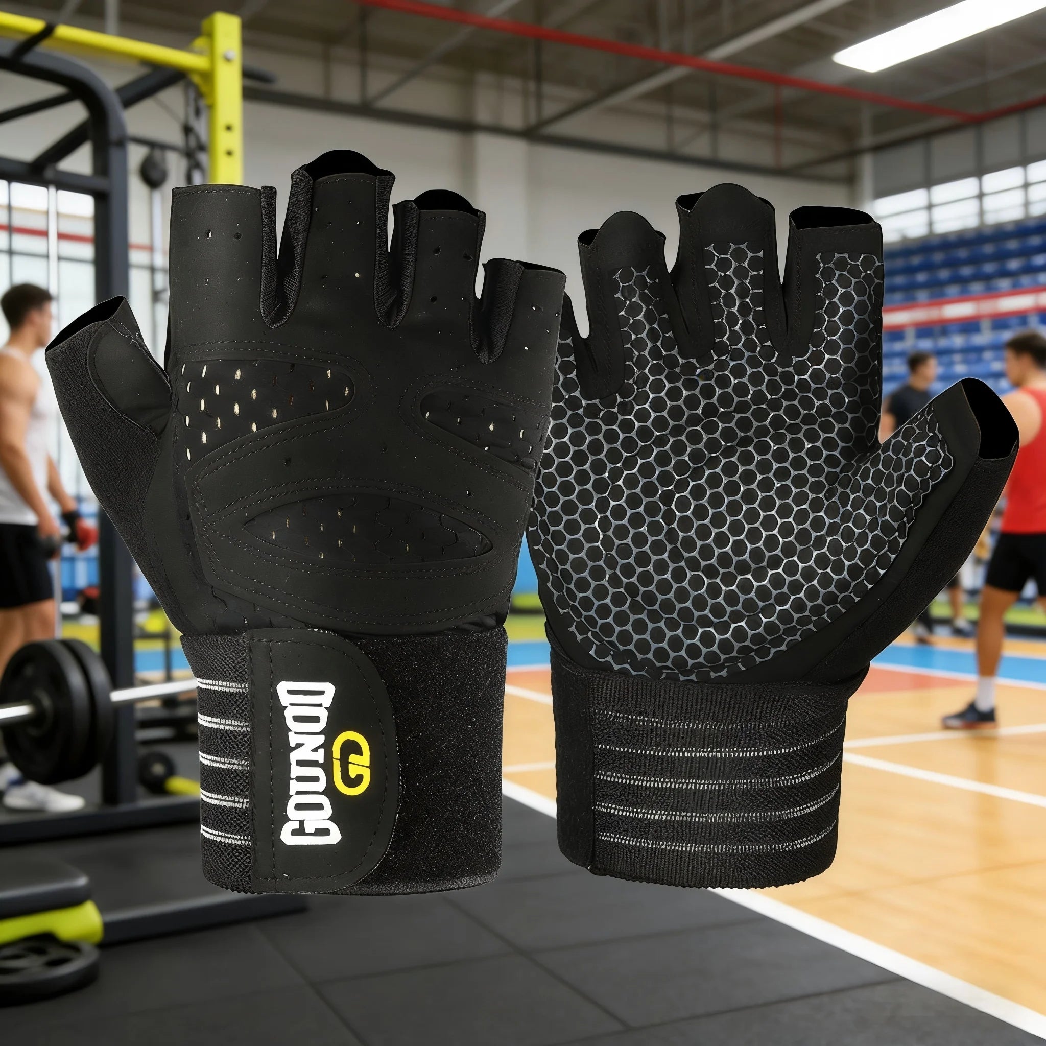 Moveforge Half Finger Fitness Gloves – Non-Slip Training Gloves for Boxing, Gym & Bodybuilding