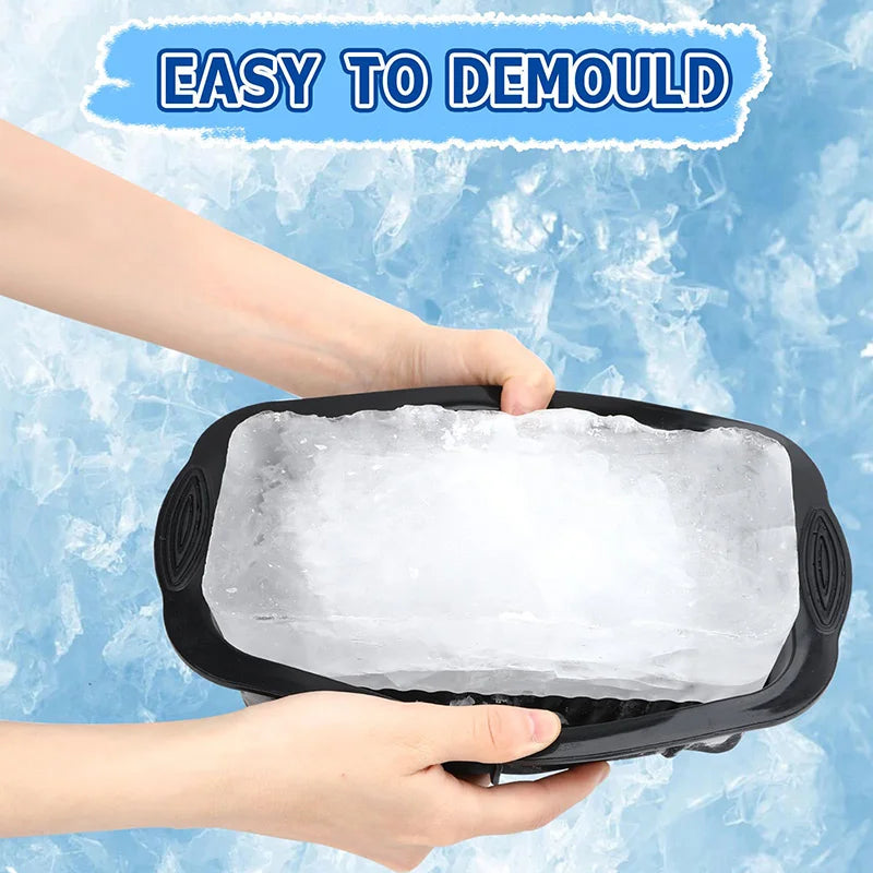Large Ice Molds for Ice Bath Reusable Ice Block Molds for Cold Plunge Tub Durable and Deformity-proof in Freezing Silicone Molds - MoveforgeMoveforge
