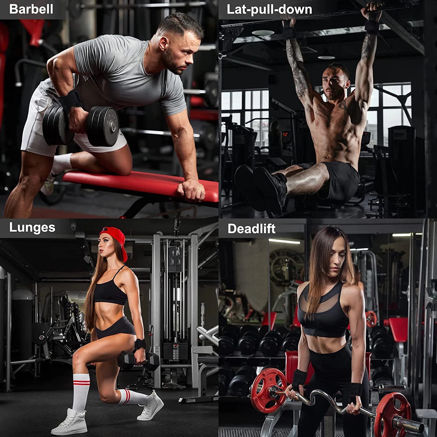 Moveforge Weight Lifting Hook Grips – Wrist Strap Pull-Up & Power Lifting Hand Hooks