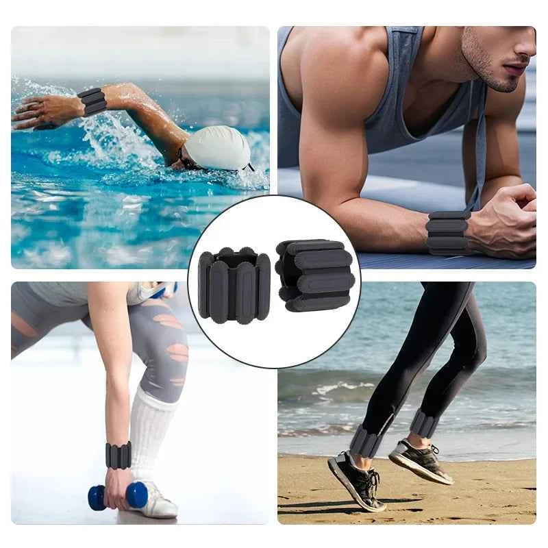 Moveforge Adjustable Wrist Weights – Weighted Cuffs for Training, Yoga & Running