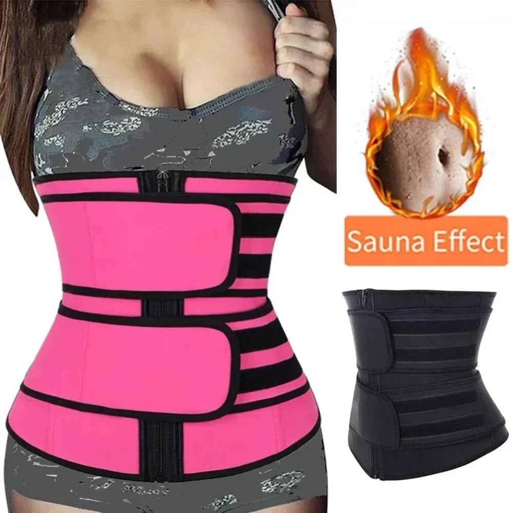 Moveforge Sweat Waist Trainer Belt – Slimming Fitness Girdle for Workouts