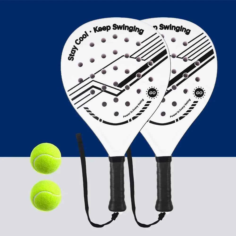 Padel Racket with Carbon Fiber Surface & EVA Memory Foam Core – Lightweight, Well-Balanced Padel for Beginners and Intermediate (Copy)